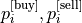 p_i^{\text{[buy]}},p_i^{\text{[sell]}}